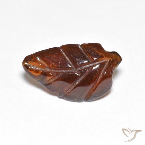 3.08ct Naturale Arancione scuro Granato Piropo, Taglio a fantasia, Traslucido
