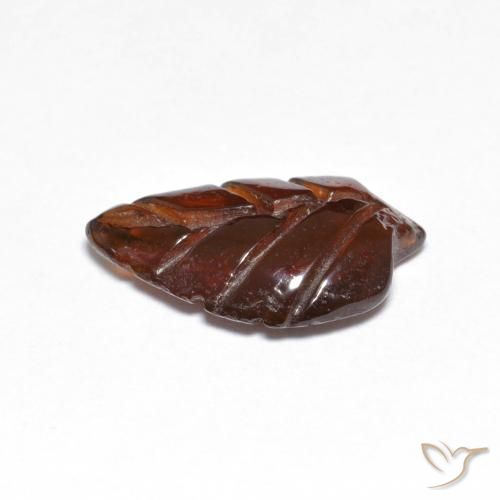 Granato Piropo Arancione scuro naturale da 3.08 ct, Taglio a fantasia, Traslucido