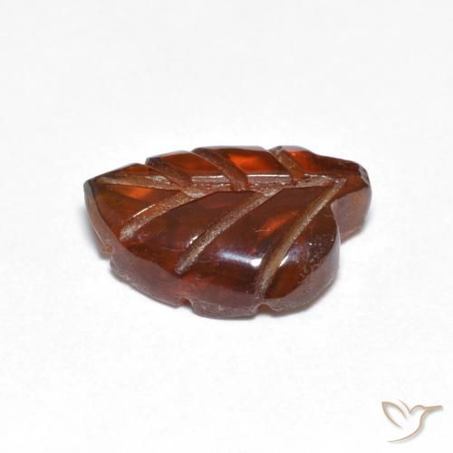 Granato Piropo Arancione rossastra naturale da 3.17 ct, Taglio a fantasia, Traslucido