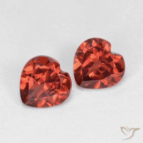 1.16ctw Naturale Ribes Rosso Granato Piropo, Cuore, VVS-VS