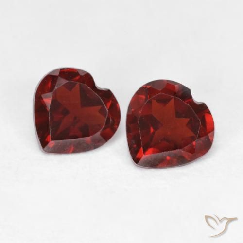 1.04ctw Naturale Sangue rosso Granato Piropo, Cuore, VVS-VS