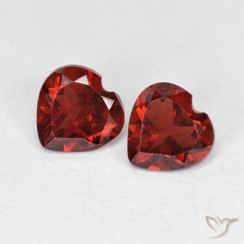 0.99ctw Naturale Sangria rossa Granato Piropo, Cuore, VVS-VS