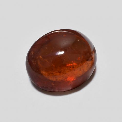 Granato Piropo Rosso scuro naturale da 3.76 ct, Taglio ovale, Trasparente