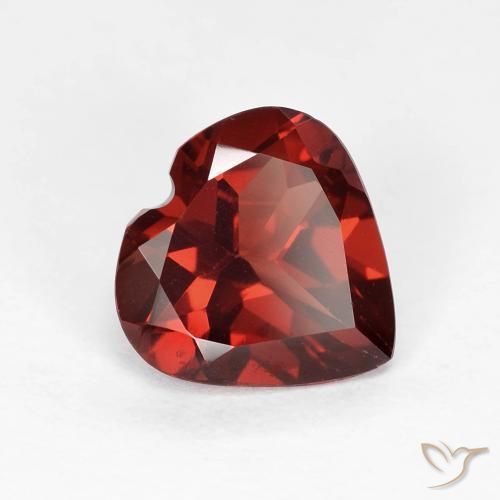1.78ct Naturale Rosso scuro Granato Piropo, Cuore, VVS-VS