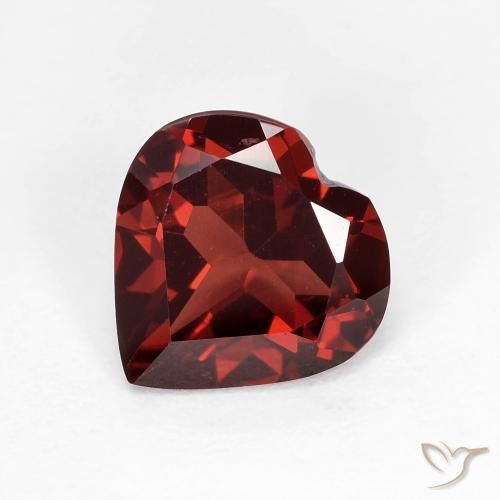 1.78ct Naturale Rosso Sangue Profondo Granato Piropo, Cuore, VVS
