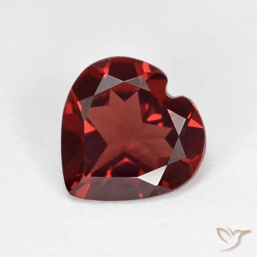 1.72ct Naturale Sangria rossa Granato Piropo, Cuore, VVS