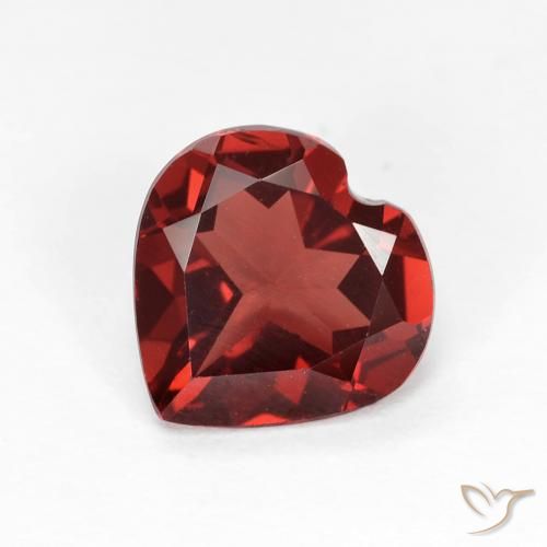 1.78ct Naturale Ribes Rosso Granato Piropo, Cuore, VVS