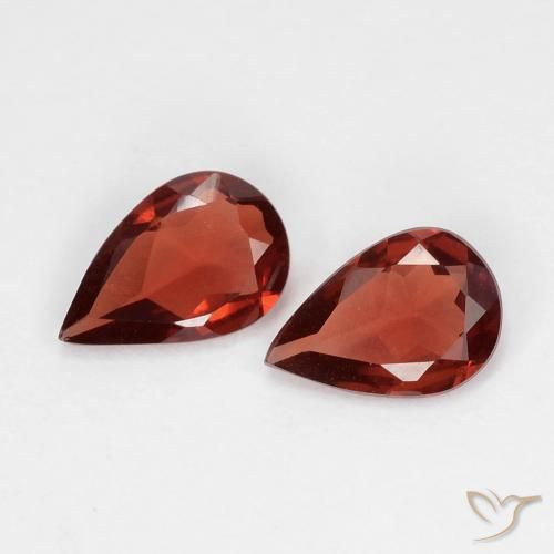 1.14ctw Naturale Rosso scarlatto profondo Granato Piropo, Forma a pera, VVS-VS