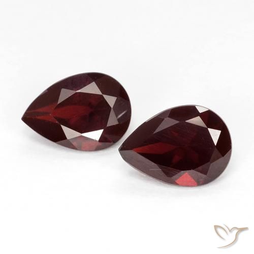 1.85ctw Naturale Rosso scuro Granato Piropo, Forma a pera, VVS-VS