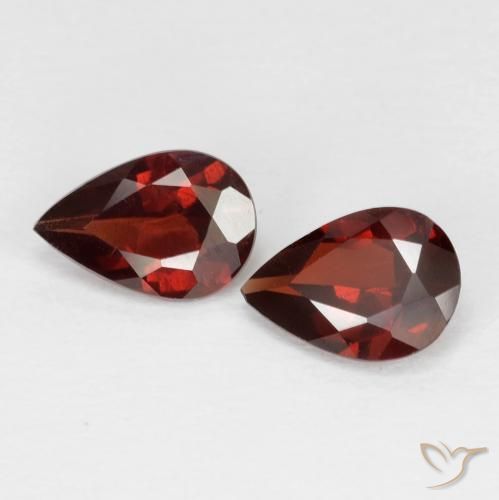 1.48ctw Naturale Rosso scuro Granato Piropo, Forma a pera, VS