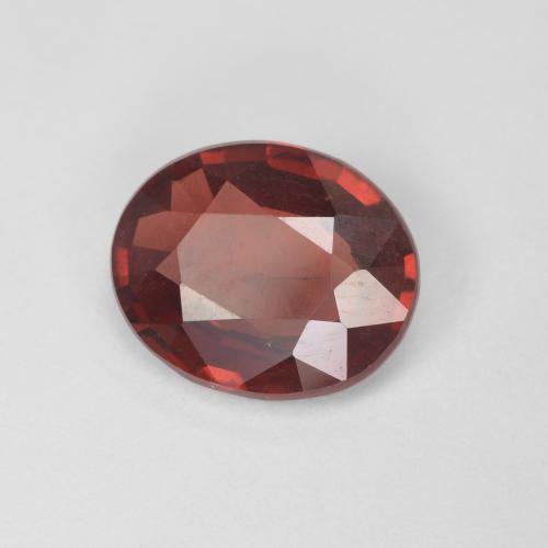 Granato piropo naturale rosso da 2,01 ct, taglio ovale, VS-SI