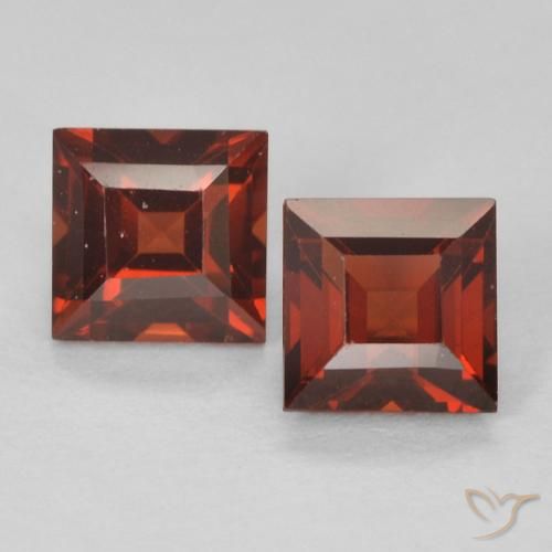 1.07ctw Naturale Rosso scuro Granato Piropo, Quadrato, VS