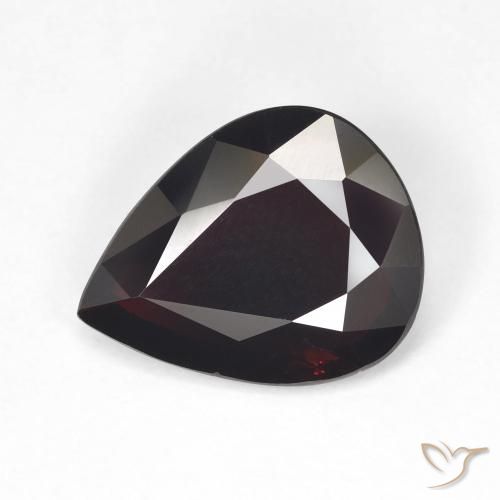4.28ct Naturale Rosso mogano Granato Piropo, Forma a pera, VVS