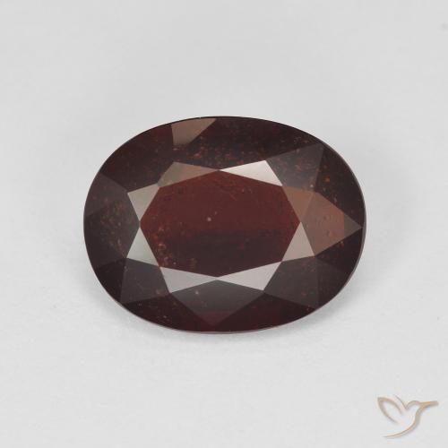 3.94ct Naturale Rosso scuro Granato Piropo, Ovale, VS