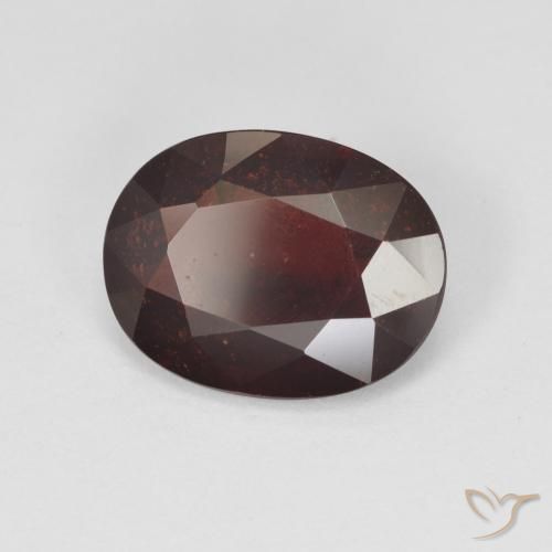 Granato Piropo Rosso scuro naturale da 3.94 ct, Ovale, VS