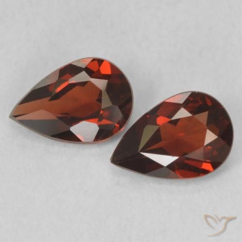 1.18ctw Naturale Sangria rossa Granato Piropo, Forma a pera, VVS-VS