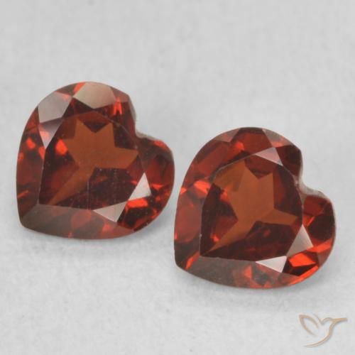 1.15ctw Naturale Rosso medio Granato Piropo, Cuore, VVS-VS