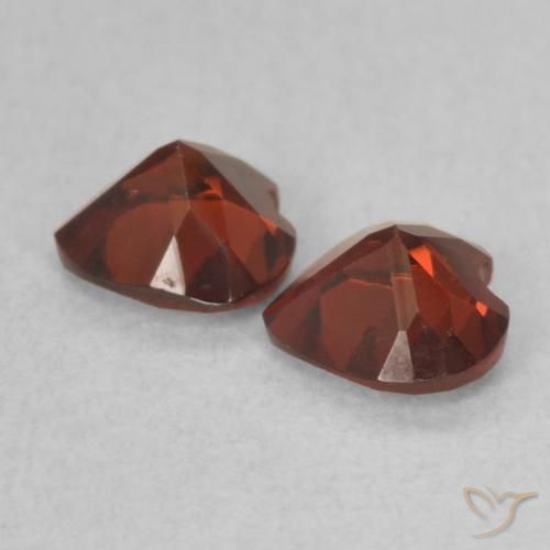 Gemme di Granato Piropo Sangria rossa naturale da 1.01 ct, Cuore, VVS-VS