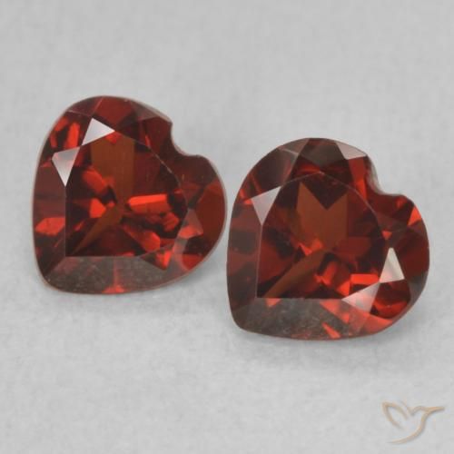 1.08ctw Naturale Ribes Rosso Granato Piropo, Cuore, VVS-VS
