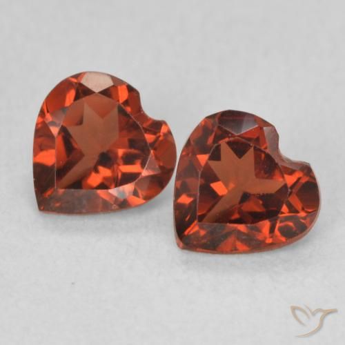 1.09ctw Naturale Rosso intenso Granato Piropo, Cuore, VVS-VS