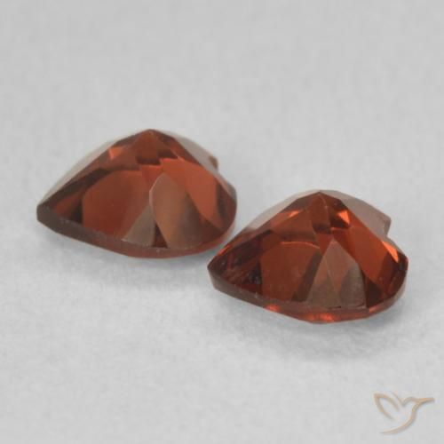 Gemme di Granato Piropo Rosso intenso naturale da 1.09 ct, Cuore, VVS-VS