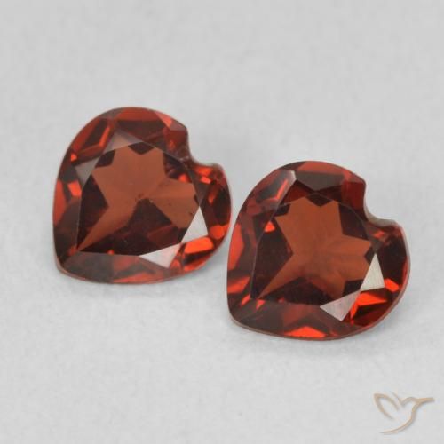 1.01ctw Naturale Ribes Rosso Granato Piropo, Cuore, VVS-VS