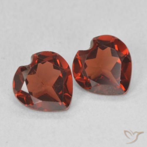 Gemme di Granato Piropo Ribes Rosso naturale da 1.01 ct, Cuore, VVS-VS