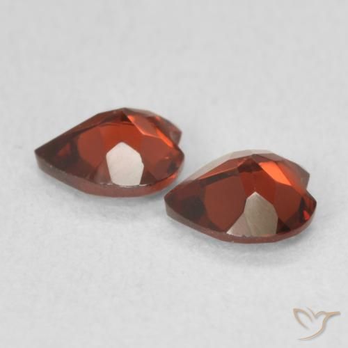 Gemme di Granato Piropo Ribes Rosso naturale da 1.01 ct, Cuore, VVS-VS
