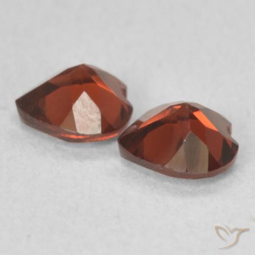 Gemme di Granato Piropo Rosso brillante naturale da 1.01 ct, Cuore, VVS-VS