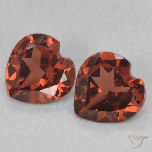 1.04ctw Naturale Rosso scarlatto profondo Granato Piropo, Cuore, VS