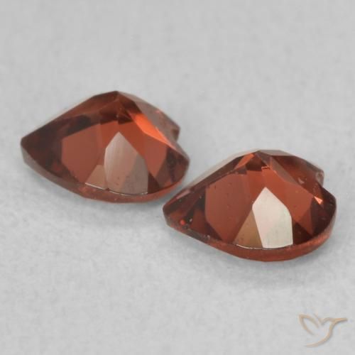 Gemme di Granato Piropo Rosso scarlatto profondo naturale da 1.04 ct, Cuore, VS