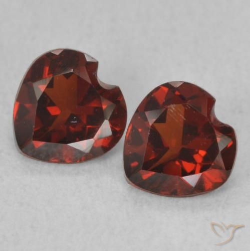 1.07ctw Naturale Rosso scuro Granato Piropo, Cuore, VS
