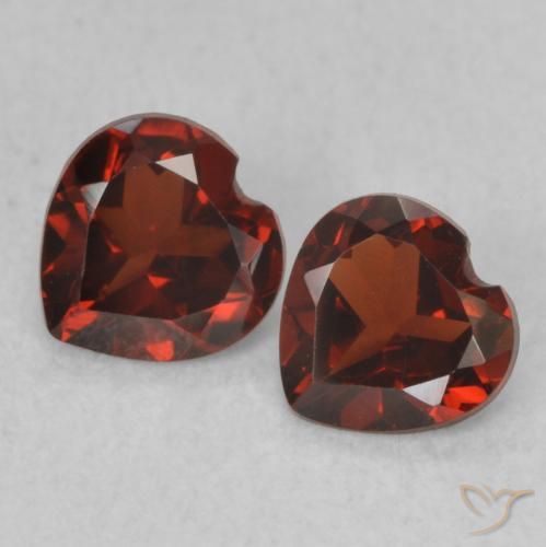 0.96ctw Naturale Rosso scuro Granato Piropo, Cuore, VS