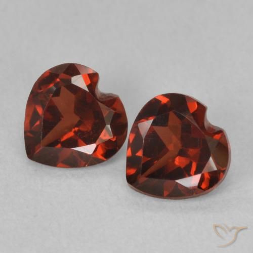 1.10ctw Naturale Rosso scuro Granato Piropo, Cuore, VS
