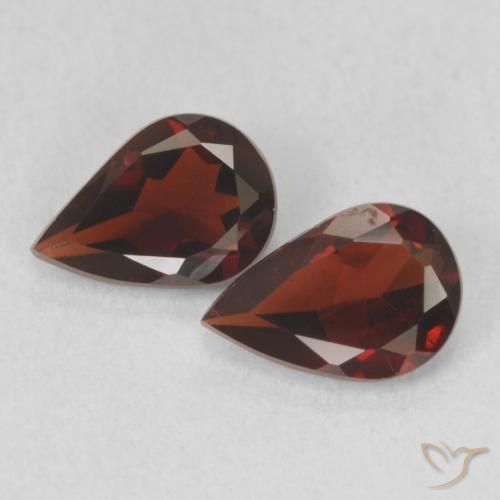 1.33ctw Naturale Ribes Rosso Granato Piropo, Forma a pera, VVS-VS