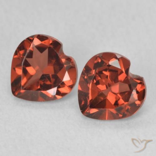 1.11ctw Naturale Rosso brillante Granato Piropo, Cuore, VVS-VS