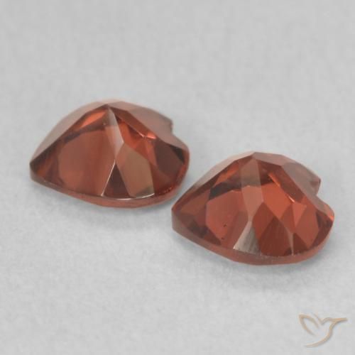 Gemme di Granato Piropo Rosso brillante naturale da 1.11 ct, Cuore, VVS-VS