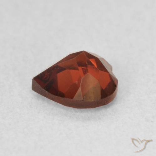 Granato Piropo Ribes Rosso naturale da 0.59 ct, Cuore, VVS