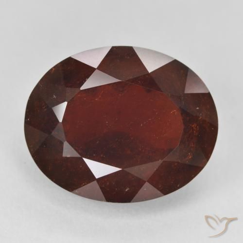 21.11ct Naturale Rosso scuro Granato Piropo, Ovale, VS-SI