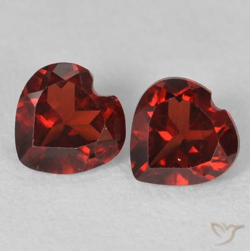 1.02ctw Naturale Rosso scuro Granato Piropo, Cuore, VVS-VS