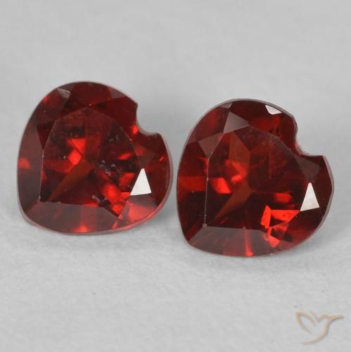 1.06ctw Naturale Sangria rossa Granato Piropo, Cuore, VS