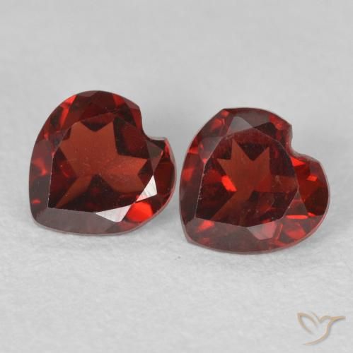 1.07ctw Naturale Sangria rossa Granato Piropo, Cuore, VS