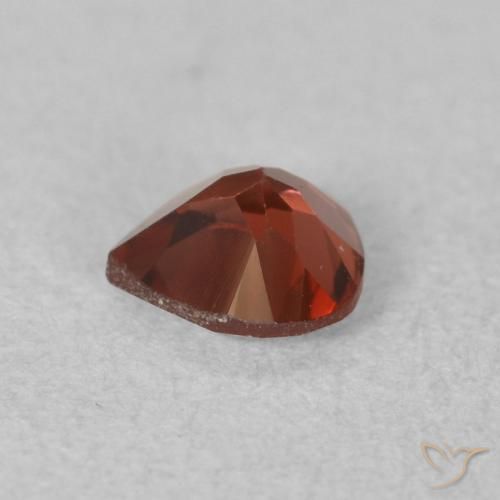 Granato Piropo Ribes Rosso naturale da 0.56 ct, Forma a pera, VS