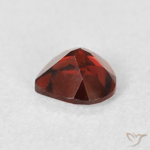 Granato Piropo Rosso brillante naturale da 0.61 ct, Forma a pera, VS