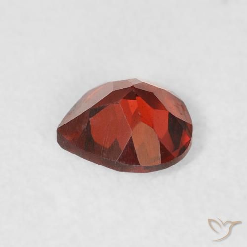 Granato Piropo Sangria rossa naturale da 0.53 ct, Forma a pera, VS