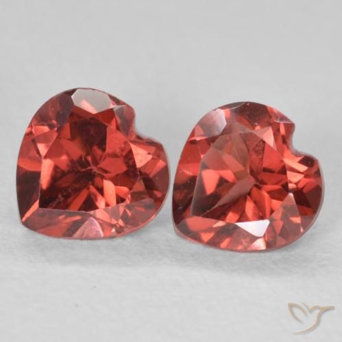 1.19ctw Naturale Rosso scuro Granato Piropo, Cuore, VS