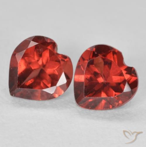 1.11ctw Naturale Ribes Rosso Granato Piropo, Cuore, VS