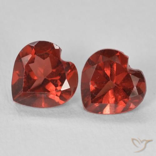 1.17ctw Naturale Ribes Rosso Granato Piropo, Cuore, VVS-VS