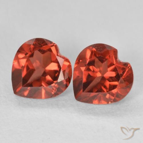 1.22ctw Naturale Ribes Rosso Granato Piropo, Cuore, VS