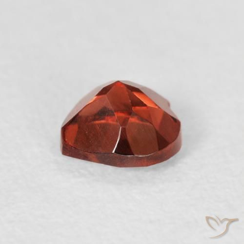 Granato Piropo Ribes Rosso naturale da 0.60 ct, Cuore, VS